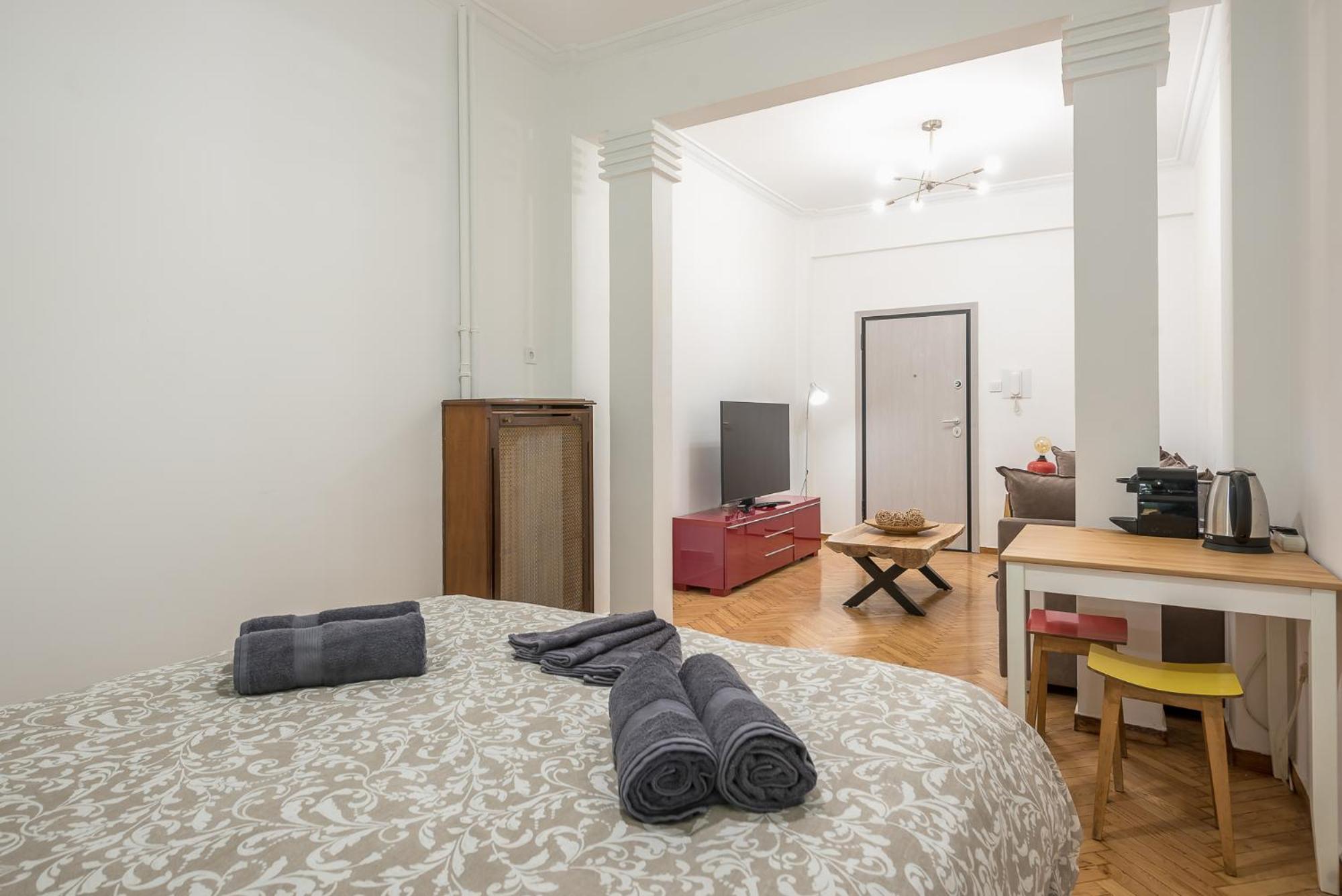 Stylish Luxury Apartment At Ampelokipi Metro Station Athena Bagian luar foto